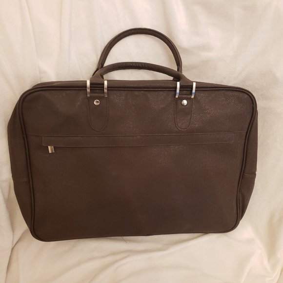 Remy Martin Limited Edition Swiss Mate Leather brown tote laptop bag tote men - Picture 6 of 11